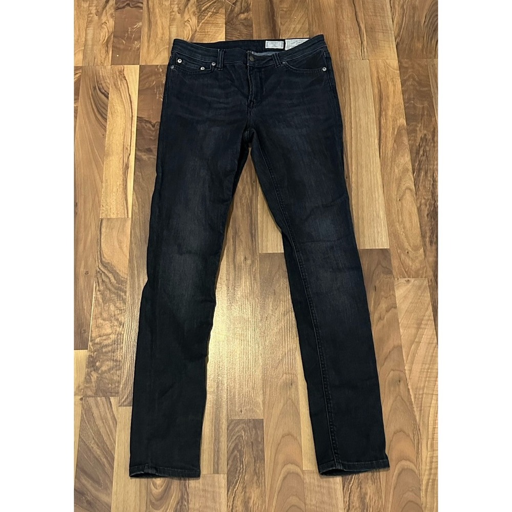 All Saints Women's 29x30 Jeans Black Mast Low Rise Skinny Fit
